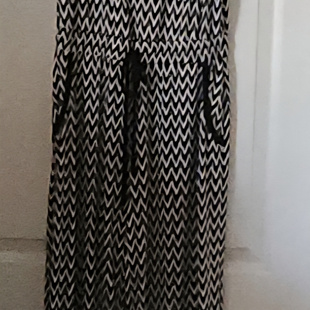Calvin Klein Sleeveless Chevron Stripe Drawstring Jumpsuit Size 6